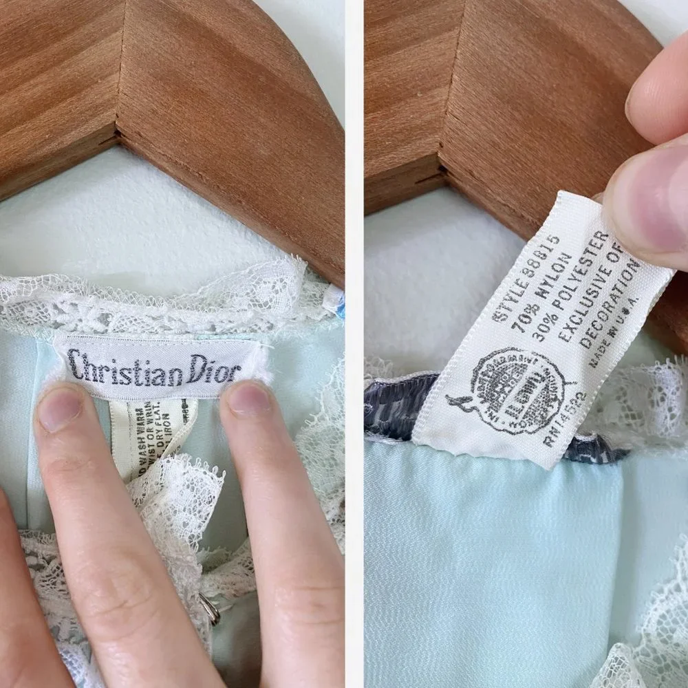 VINTAGE DIOR RARE 1960's Sleep Set Small/Petite - Picture 11 of 15
